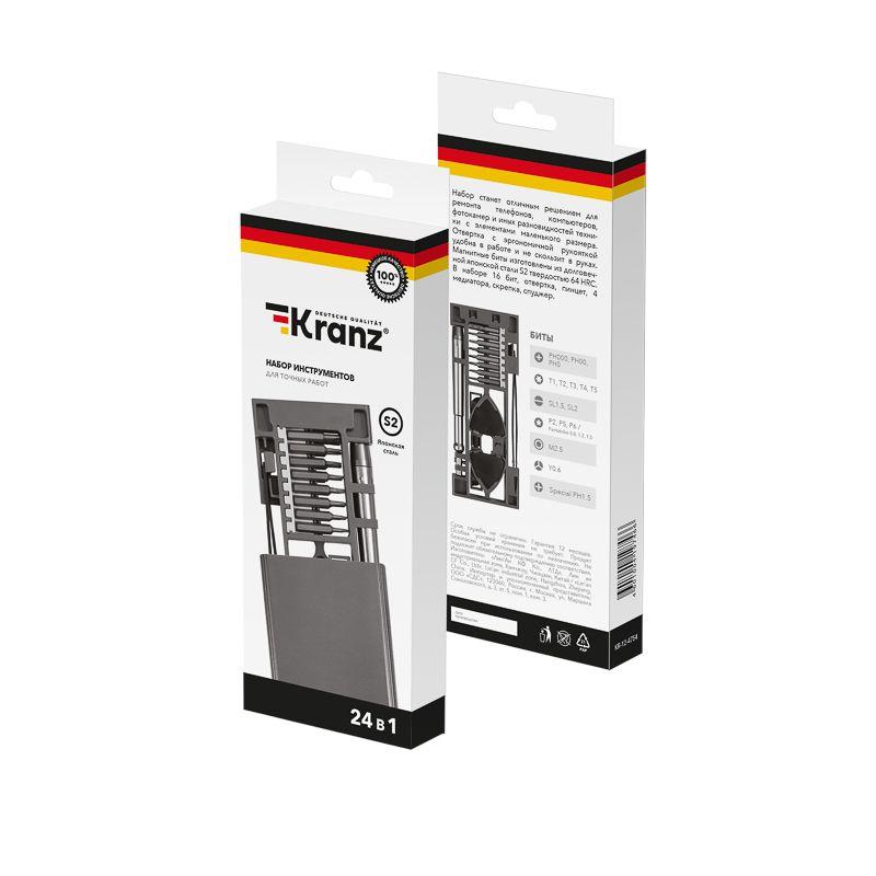  Набор отверток для точных работ RA-04 24 предмета Kranz KR-12-4754 фото в каталоге от BTSprom.by