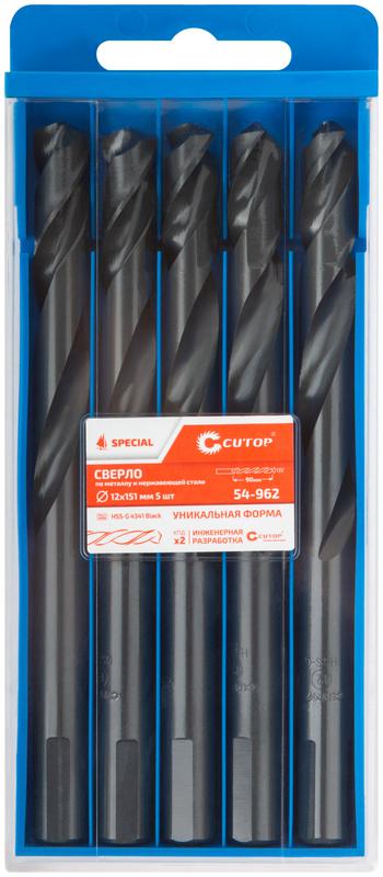  Сверло по металлу Special HSS-G 12х151/90мм (уп.5шт) Cutop 54-962 фото в каталоге от BTSprom.by