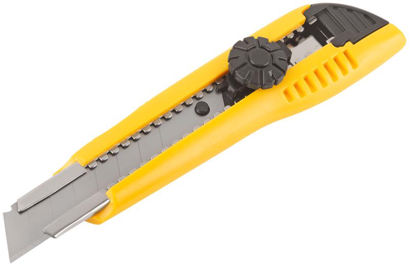  Нож технический 18мм усиленный пластиковый вращ. прижим FIT 10242 фото в каталоге от BTSprom.by