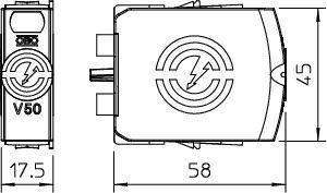  Вставка 280В CombiController V50V50-0-280 OBO 5093508 фото в каталоге от BTSprom.by