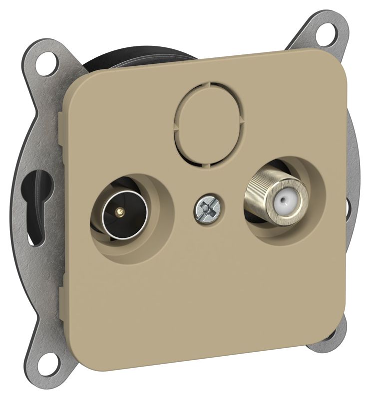 розетка оконечная tv/sat 2-м сп flite ртвс-2-1-1-флх экранир. механизм хаки iek fi-af23-o-k59 от BTSprom.by