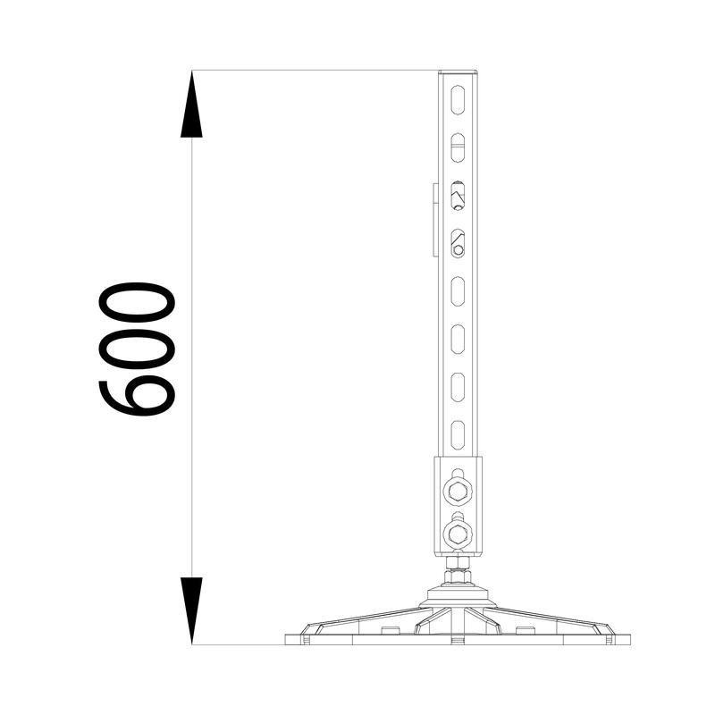  Конструкция опорная для горизонт. прямоугол. воздуховодов и метал. лотков кабеленесущих систем TECHNORAPTOR FOOT 1000х500 HD КМ TR0285 фото в каталоге от BTSprom.by