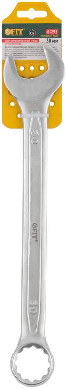  Ключ комбинированный усиленный "Гранд" CrV холодный штамп 30мм FIT 63295 фото в каталоге от BTSprom.by