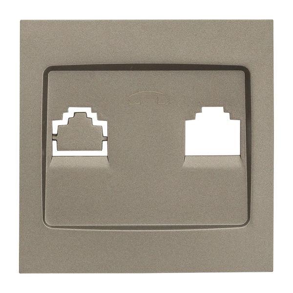  Панель лицевая Валенсия для розетки Phone 1-м кашемир PROxima EKF EST01-L-034-40 фото в каталоге от BTSprom.by