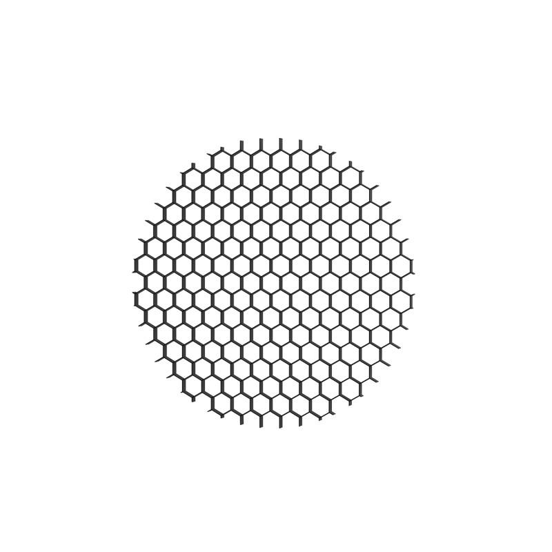 решетка антибликовая mr16 d50xh2mm черн. алюм. denkirs dk1500-bk от BTSprom.by