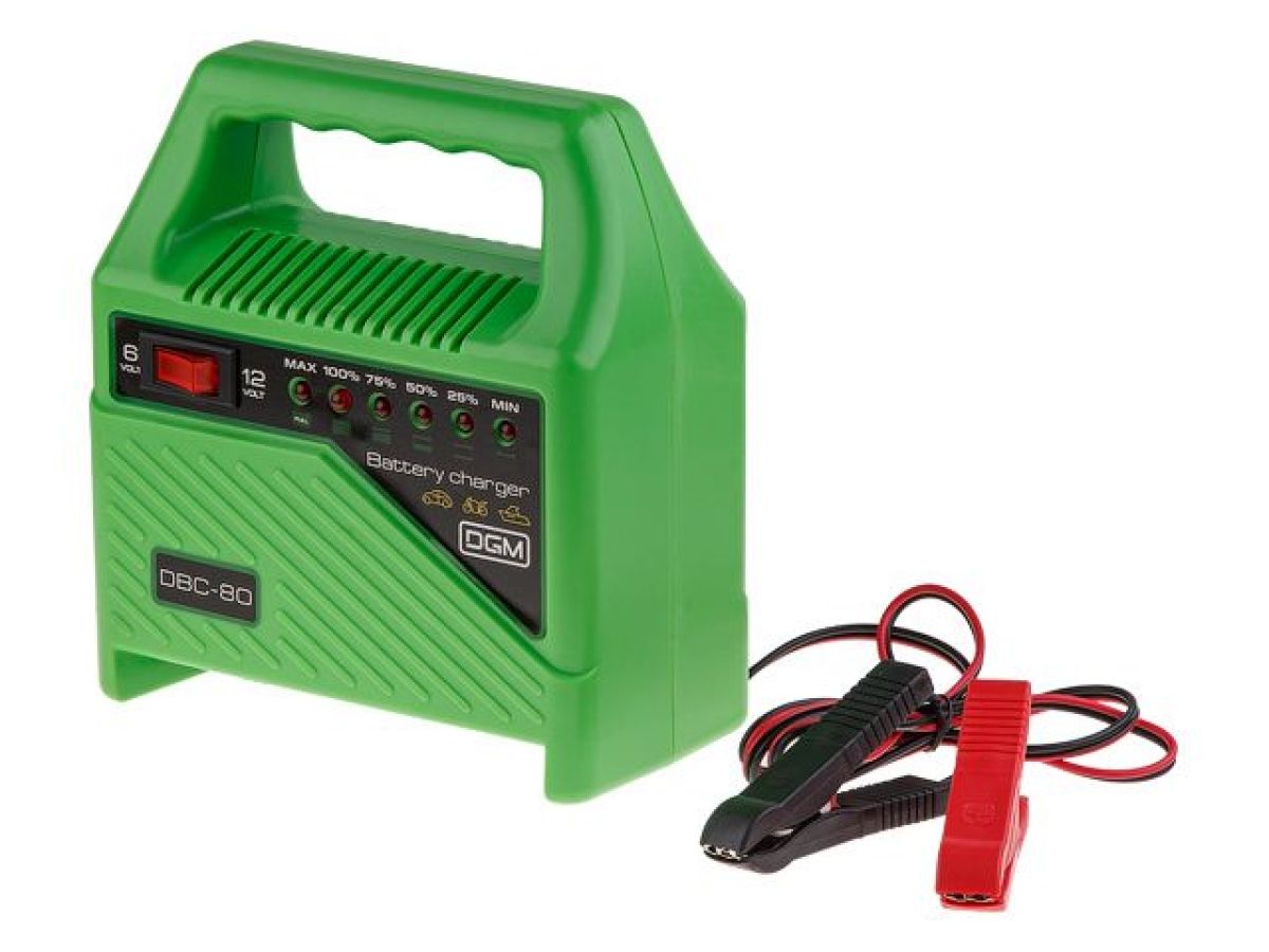зарядное устройство dgm dbc-80 (6 в / 12 в, 6 а, 5 - 80 а*ч) dbc-80 от BTSprom.by