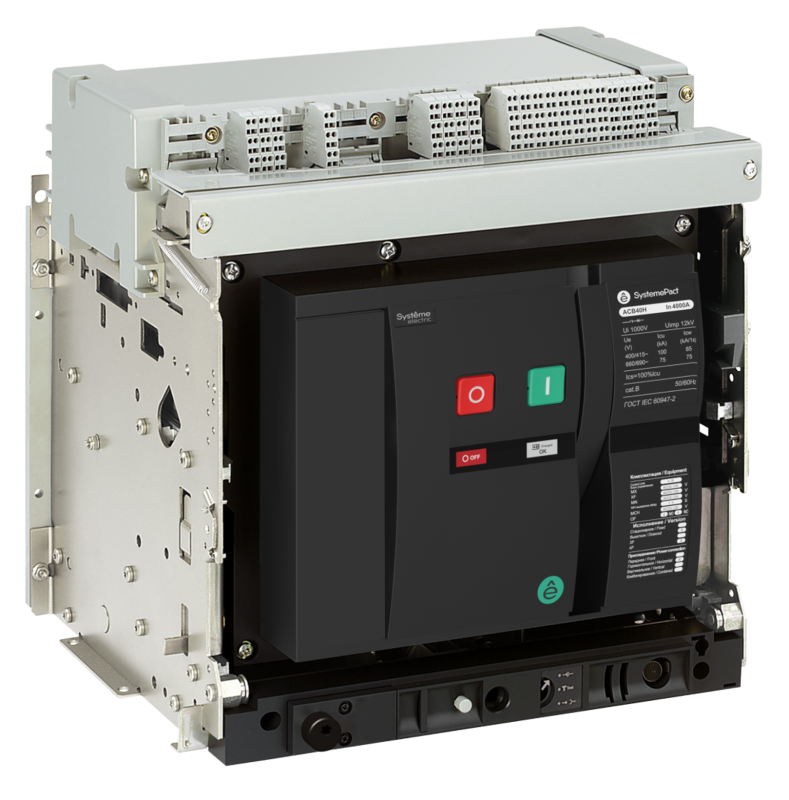 выключатель-разъединитель воздушный 4п 1250а systemepact acb40ha выкатн. гп mch+mx+xf ac 230в se spa40ha124dhnn58ru от BTSprom.by