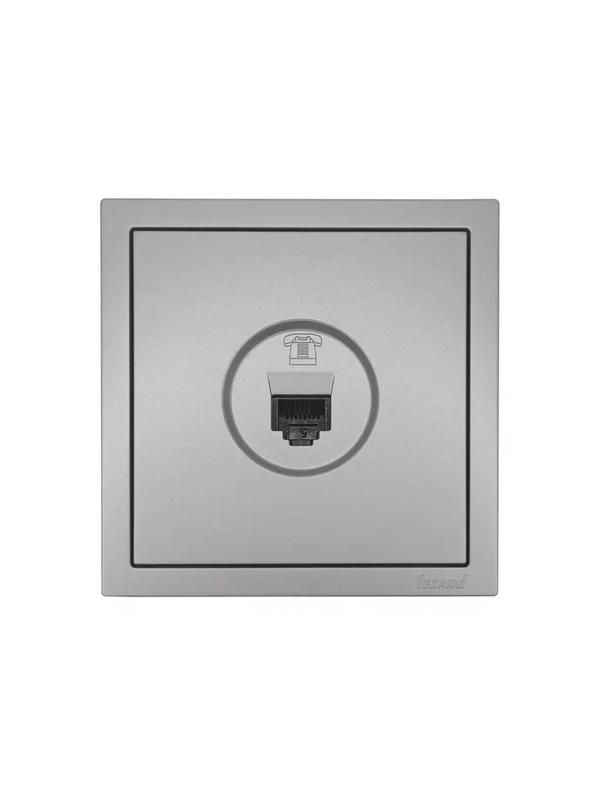  Розетка телефонная евро СП ZIMA IP20 сер. матов. LEZARD 704-7488-137 фото в каталоге от BTSprom.by