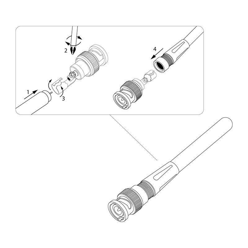  Разъем штекер BNC под винт с колп. (02-001) (уп.50шт) REXANT 05-3071 фото в каталоге от BTSprom.by