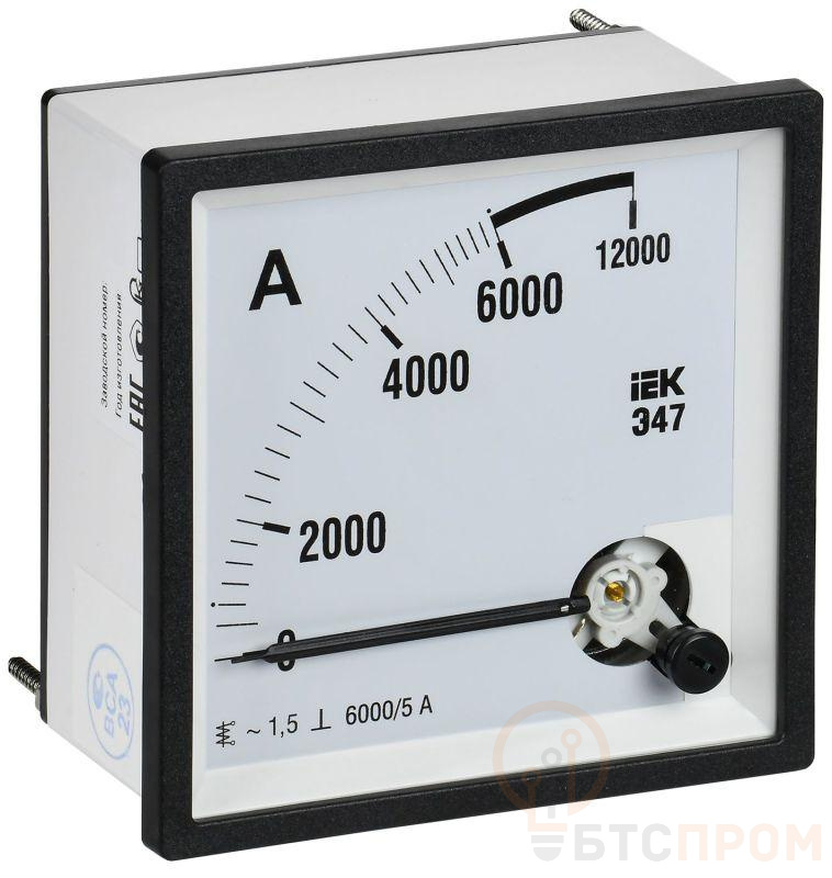 Амперметр Э47 6000/5А класс точн. 1.5 96х96мм IEK IPA20-6-6000-E фото в каталоге от BTSprom.by  Амперметр Э47 6000/5А класс точн. 1.5 96х96мм IEK IPA20-6-6000-E фото в каталоге от BTSprom.by