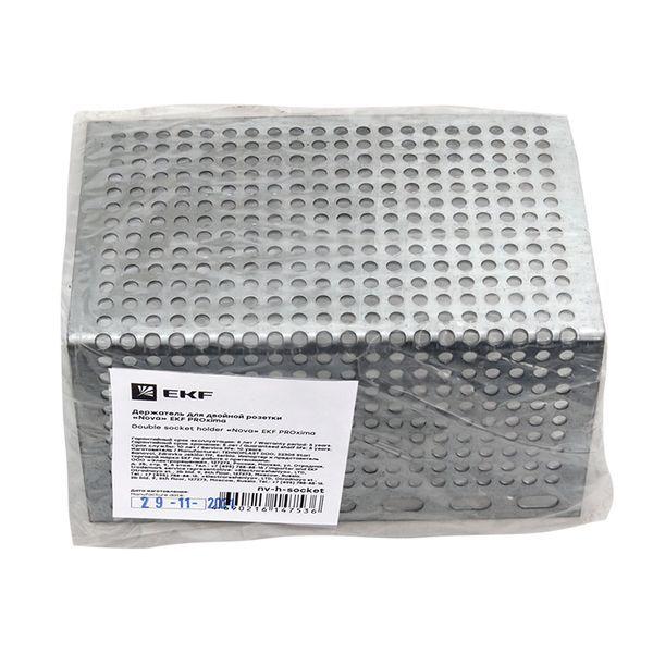  Держатель для 2-м розетки Nova PROxima EKF nv-h-socket фото в каталоге от BTSprom.by