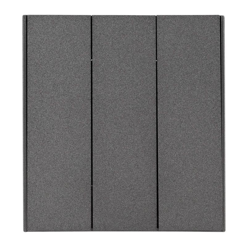 выключатель 3-кл. сп strong 10а ip20 графит kranz kr-78-0707-6 от BTSprom.by