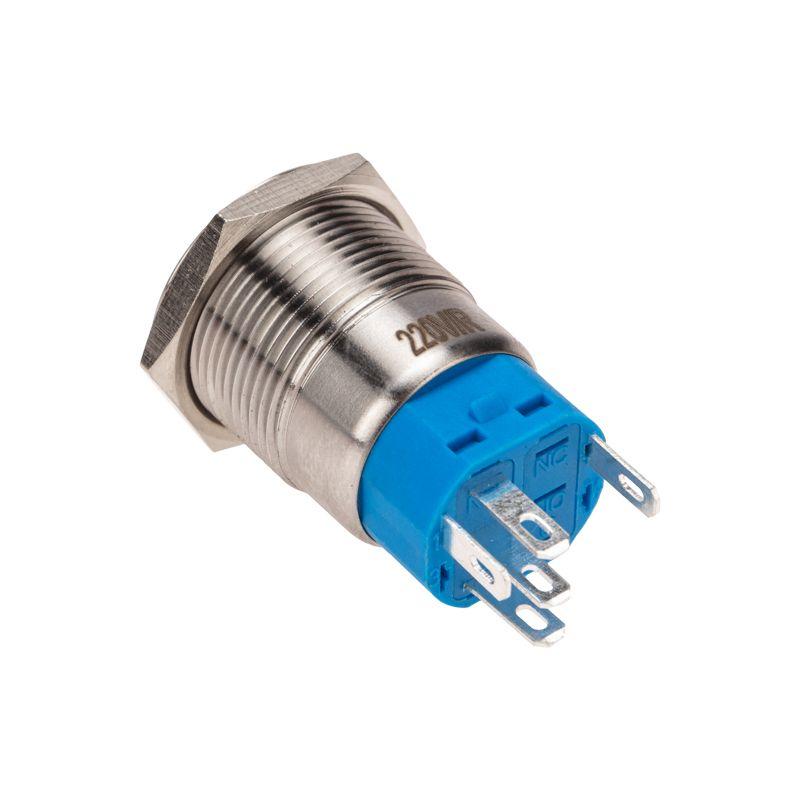  Кнопка антивандальная d19 250В с фикс. (5с) ON-OFF/OFF-ON подсветка красн. Rexant 36-3440 фото в каталоге от BTSprom.by
