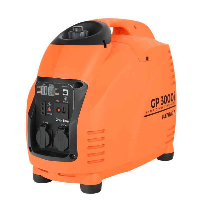 бензогенератор инверторный gp 3000i 3.0/3.5 квт уровень шума 63db вес 29.5кг patriot 474101045 от BTSprom.by