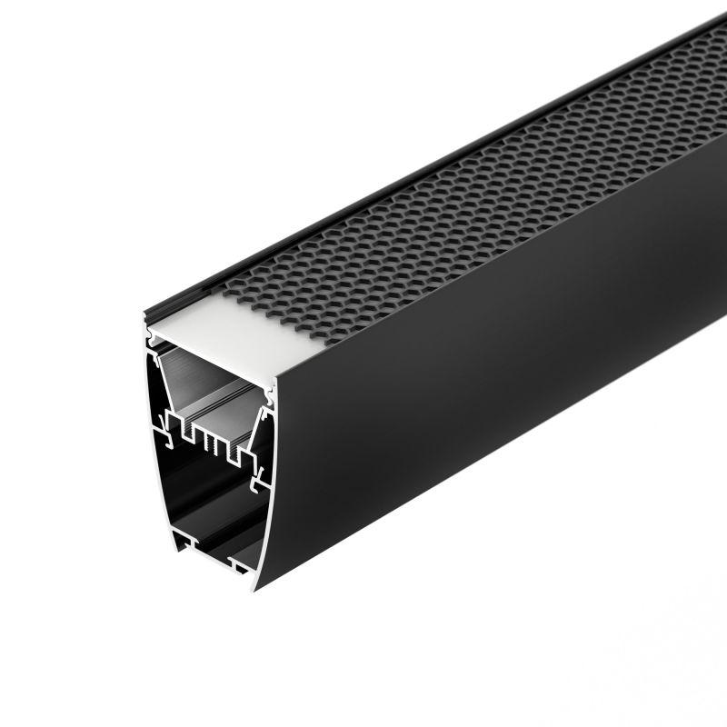 профиль line-5075-u-honeycomb-2000 black l2000 алюм. arlight 044885 от BTSprom.by