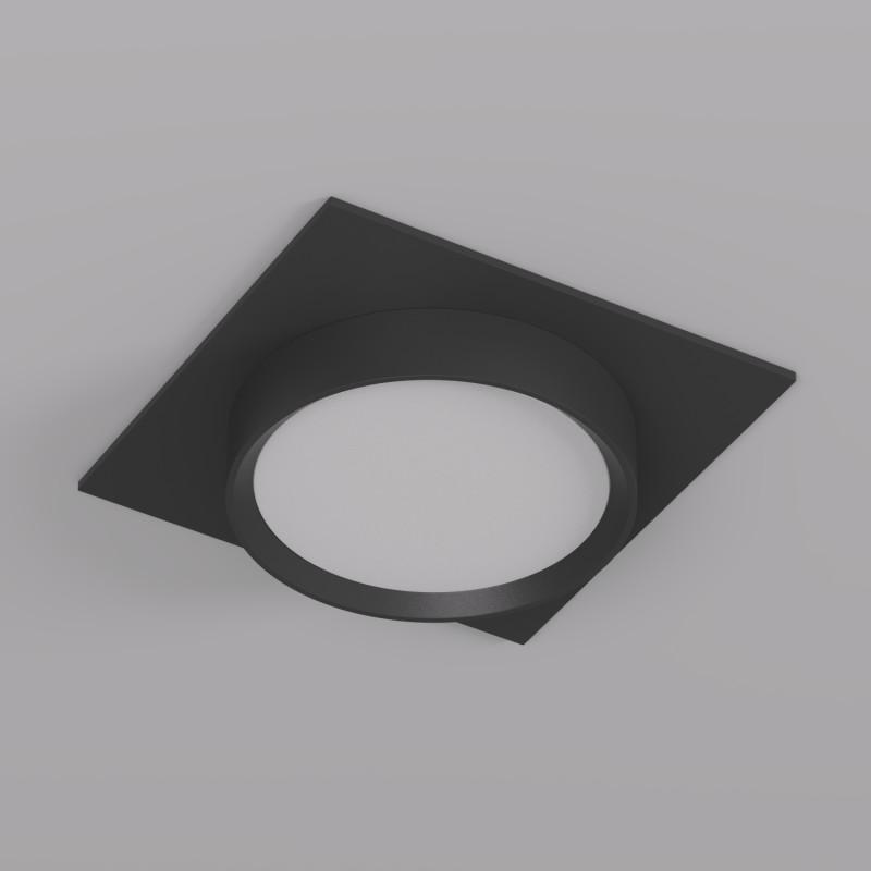  Светильник FLAT 15Вт GX53 IP20 LED встраив. алюм. черн. DENKIRS 772628 фото в каталоге от BTSprom.by