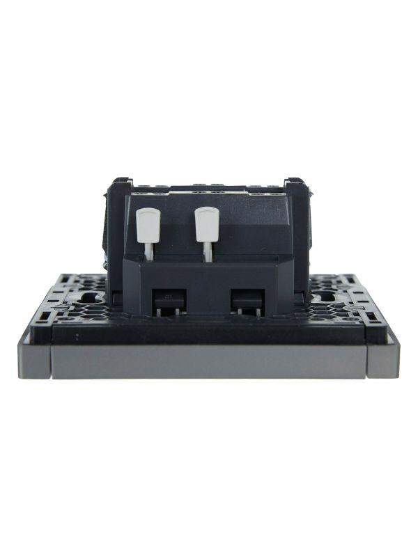  Выключатель перекрестный 1-кл. СП FORTE&PIANO 10А FP512 сталь IEK FP-V13-0-10-1-K46 фото в каталоге от BTSprom.by