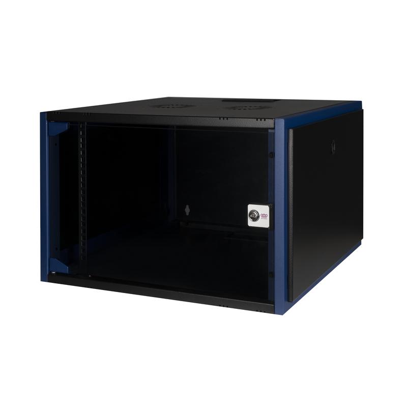 шкаф настенный 19дюйм 7u 600х600 дв. стекл. черн. datarex dr-600021 от BTSprom.by