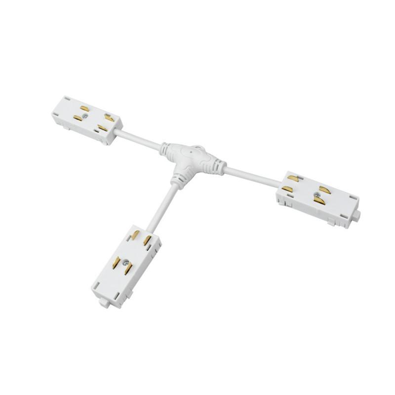 коннектор трека smart гибкий т-образ. электрический бел. denkirs tr2115-wh от BTSprom.by