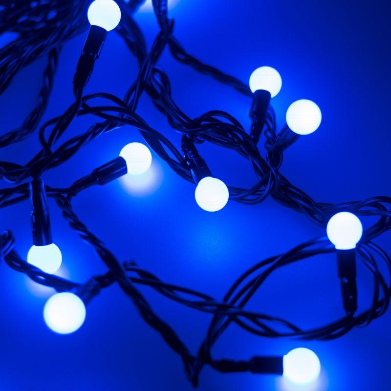 гирлянда светодиодная ard-ball-classic-d13-20000-black-200led blue (230в 14вт) (ip65) ardecoled 025576 от BTSprom.by