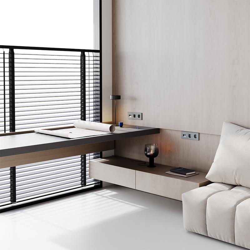  Розетка компьютерная 2-м СП S70 RJ45 + RJ45 кат.6 механизм титан Voltum VLS060206 фото в каталоге от BTSprom.by