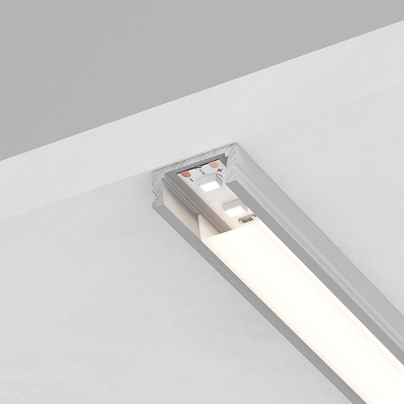 профиль накладной cab262 16х6 l2000 низкий в комплекте 2 заглушки 4 крепежа алюм. серебр. feron 10267 от BTSprom.by