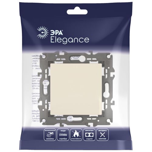  Выключатель 1-кл. СП Elegance 14-1101-02 10А IP20 250В 10AX механизм сл. кость Эра Б0034208 фото в каталоге от BTSprom.by