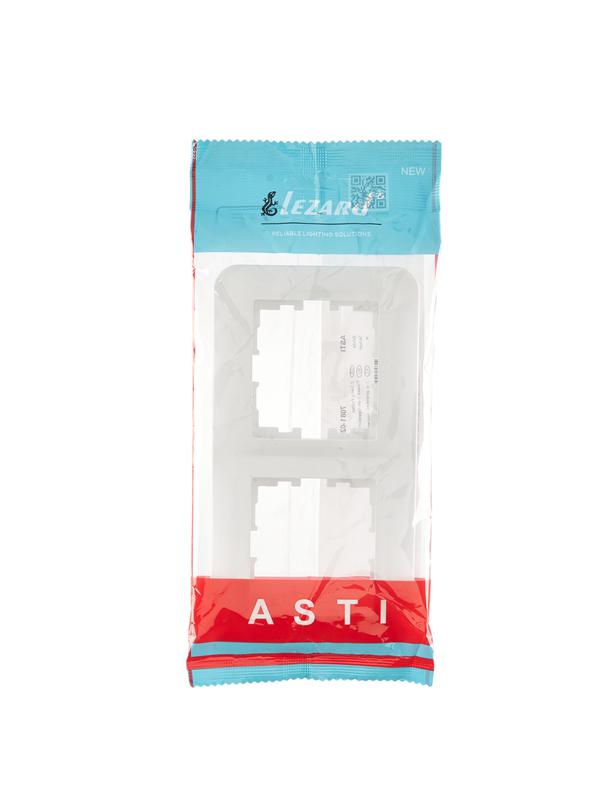  Рамка 2-м ASTI горизонт. бел. LEZARD 7081-0200-147 фото в каталоге от BTSprom.by