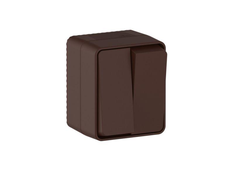  Выключатель 2-кл. ОП AtlasDesign PROFI IP54 10AX корич. SE ATN546051 фото в каталоге от BTSprom.by