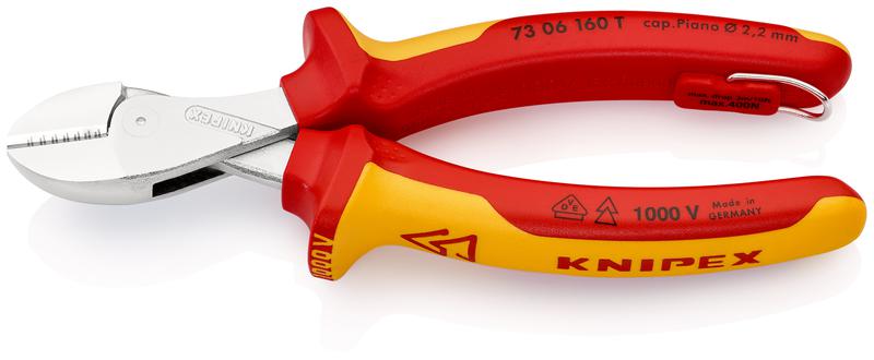 бокорезы диэлектрические компактные vde l160 хром. knipex kn-7306160tbk от BTSprom.by
