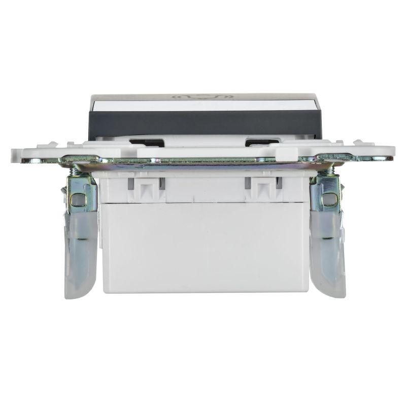  Кнопка звонка SKANDY 10А SK-V17T для отелей с индикацией титан IEK SK-V14-2-10-K48 фото в каталоге от BTSprom.by