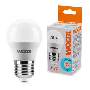 лампа светодиодная 7.5вт 6500к e27 wolta 25w45gl7.5e27 от BTSprom.by