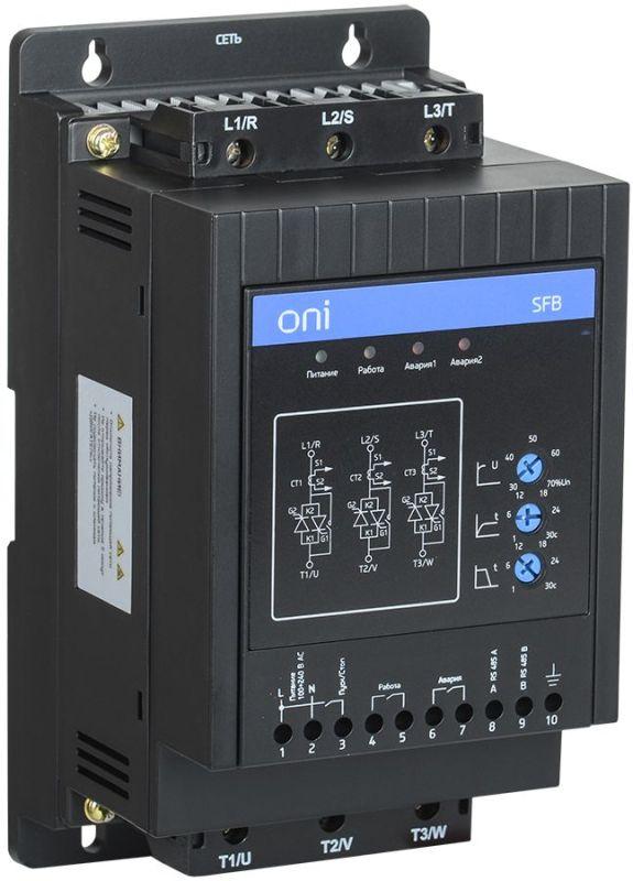 устройства плавного пуска упп sfb 3ф 380в 11квт 22a uупр 24в modbus с выкл. oni sfb-33-11-e-11 от BTSprom.by