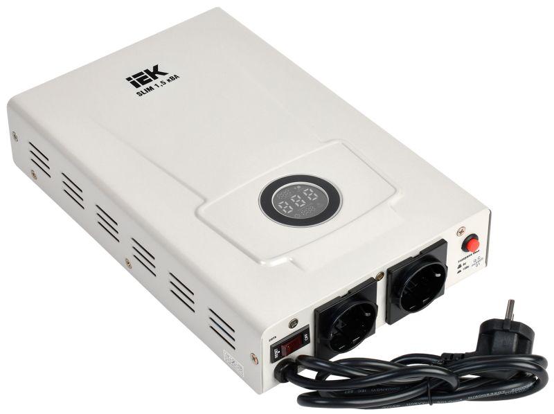 стабилизатор напряжения 1ф 1.5ква slim настенный iek ivs22-1-d15-09 от BTSprom.by
