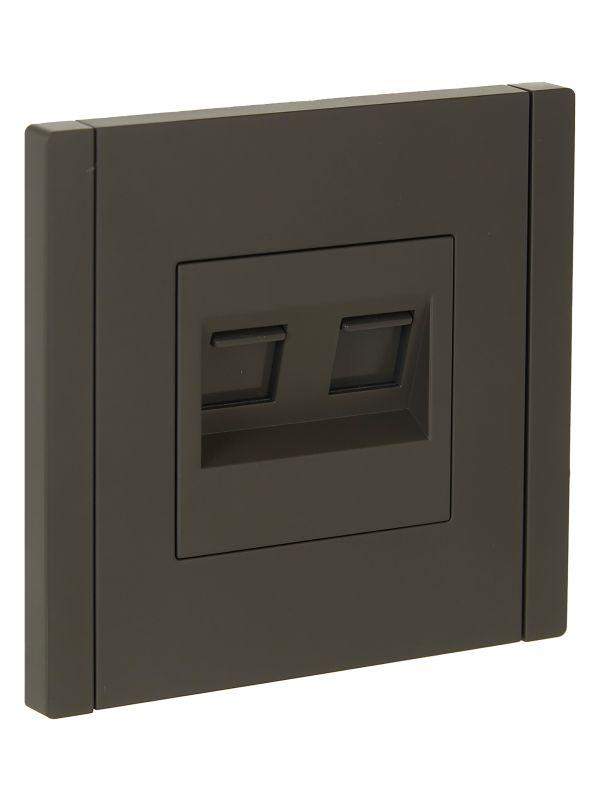 розетка компьютерная 2-м rj45 кат.5e forte&piano fp333 сер. iek fp-k20-1-k03 от BTSprom.by