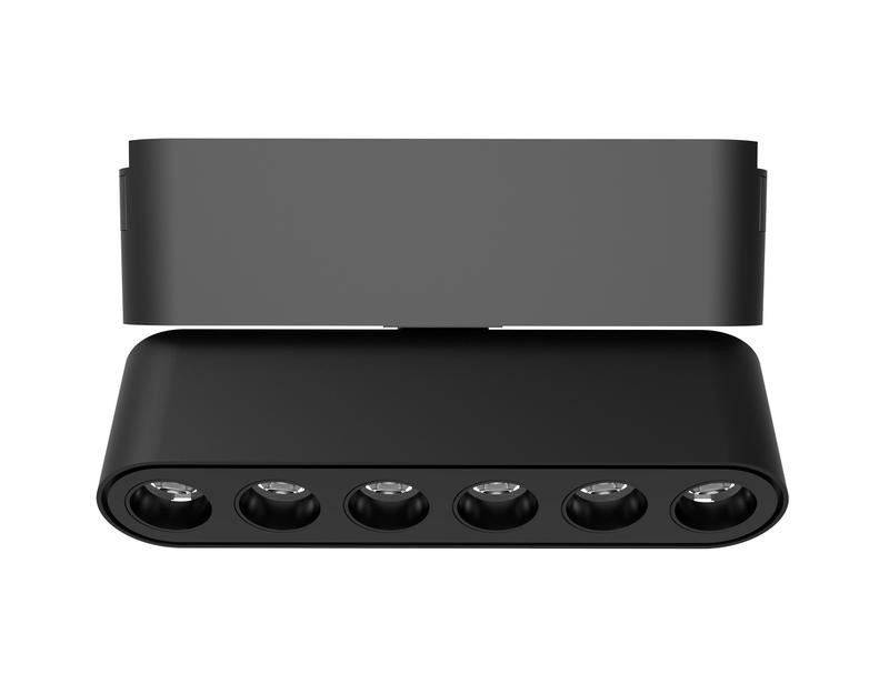 светильник светодиодный трековый mtr16 1306r 6вт 3000к spot 36град. bl ip20 низковольтный pro черн. jazzway 5056954 от BTSprom.by