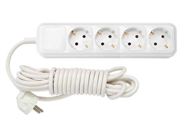 удлинитель бытовой 3,5м (4 роз., 3.7квт, с/з, пвс 3х1,5) bylectrica (макс. мощность - 3700 вт, ток - 16а) у16-3293.5м от BTSprom.by