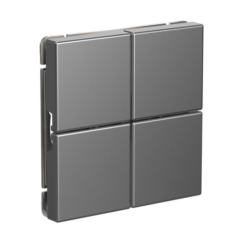  Выключатель сценарный 4-кл. ArtGallery (сх. 1) сталь SE GAL000974 фото в каталоге от BTSprom.by