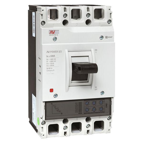 выключатель автоматический 3п 630а 50ка av power-3/3 etu2.0 averes ekf mccb-33-630-2.0-av от BTSprom.by