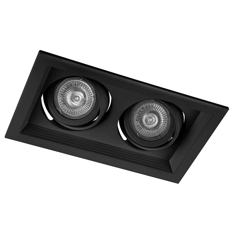 светильник потолочный встраиваемый mr16 g5.3 черн. dlt202 feron 32442 от BTSprom.by