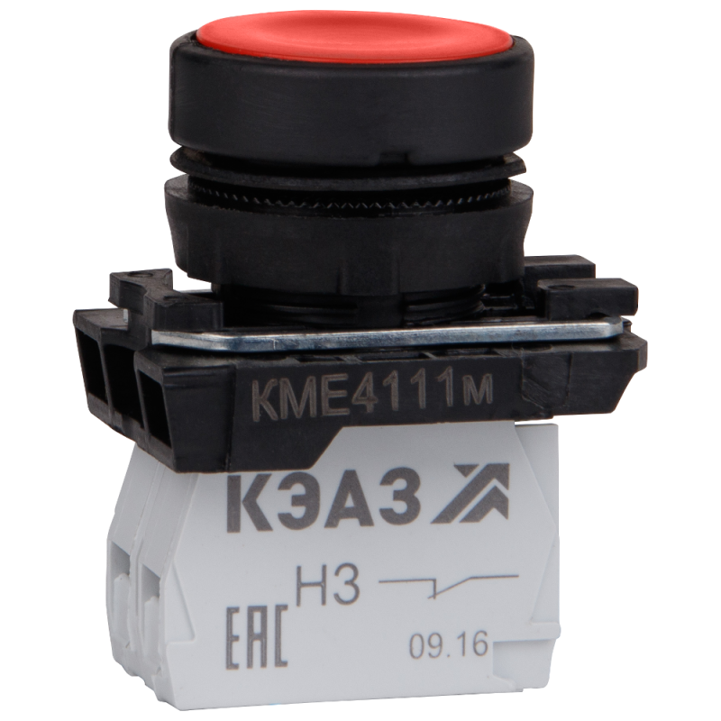 кнопка кме4110м красн. 1но+0нз цилиндр ip40 кэаз 354338 от BTSprom.by