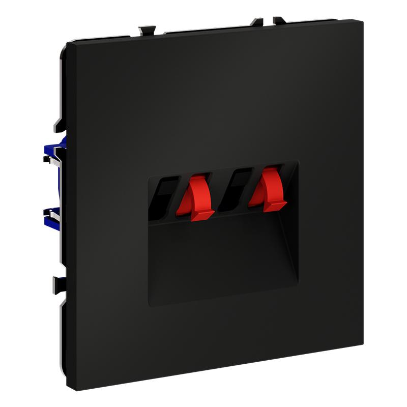  Розетка акустическая 4-м СП S70 механизм черн. матов. Voltum VLS060308 фото в каталоге от BTSprom.by