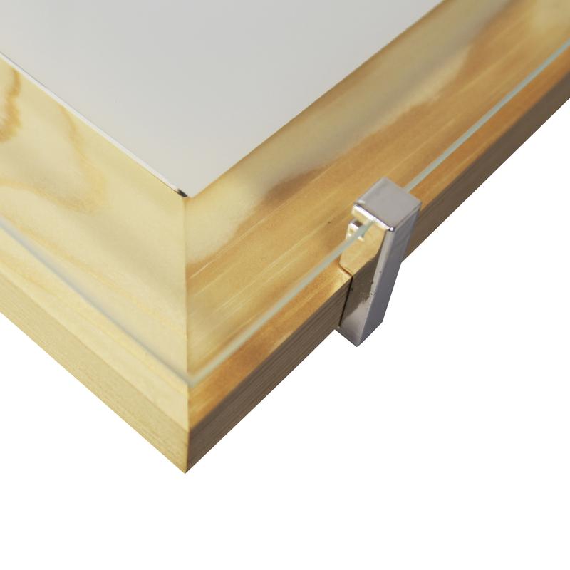  Светильник "Полесье" 300х300 НПБ 09-2х40-001 М94 бел./корпус сосна/держатель хром ИУ Элетех 1005205887 фото в каталоге от BTSprom.by