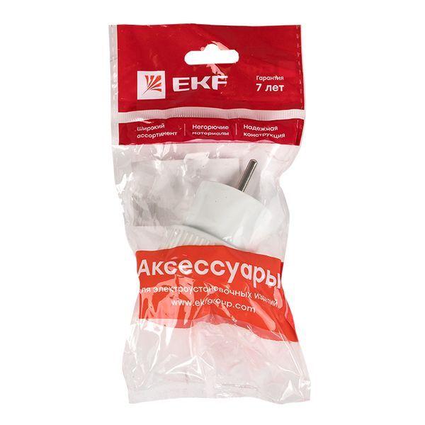  Адаптер-переходник без заземл. 6А 250В бел. EKF AAP6-1 фото в каталоге от BTSprom.by