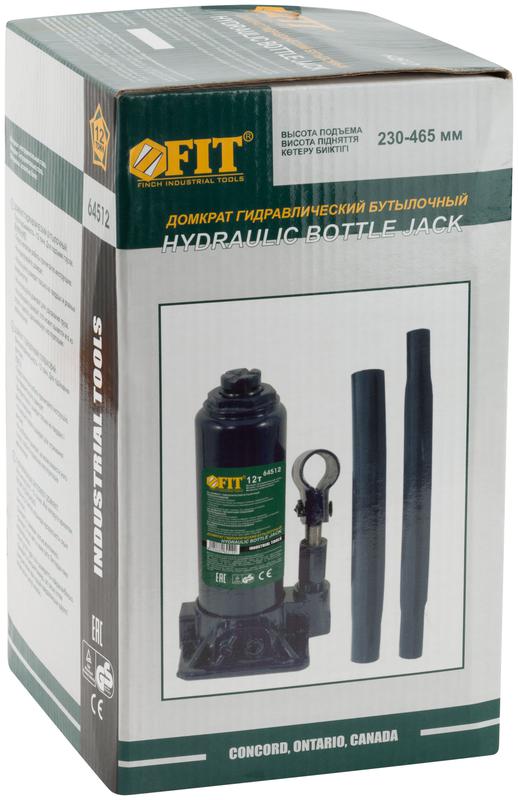  Домкрат гидравлический бутылочный 12т FIT 64512 фото в каталоге от BTSprom.by