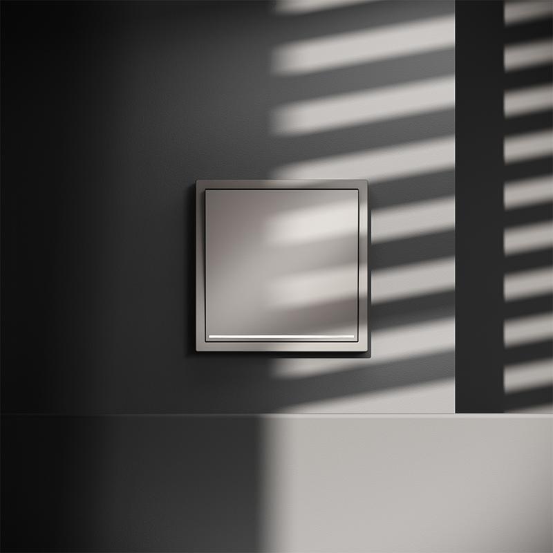  Переключатель проходной 1-кл. СП S70 10А с подсветкой механизм кашемир Voltum VLS010403 фото в каталоге от BTSprom.by