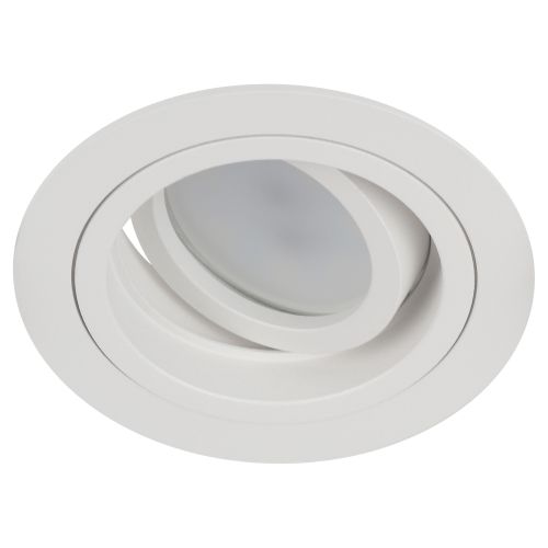  Светильник встраиваемый алюм. KL84 WH MR16/GU5.3 бел. Эра Б0054346 фото в каталоге от BTSprom.by