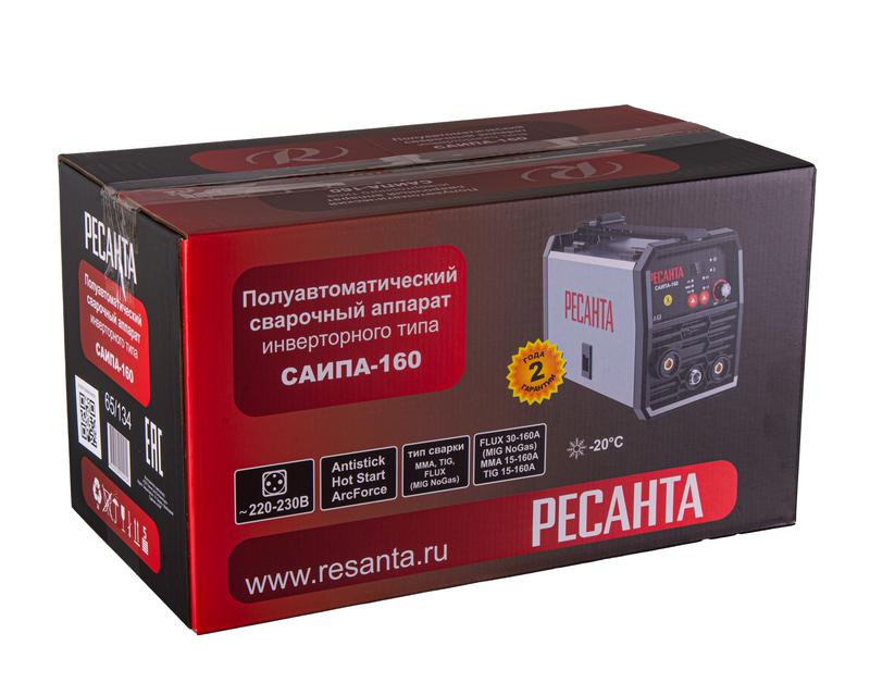  Инвертор сварочный САИПА-160 (MIG/MAG) Ресанта 65/134 фото в каталоге от BTSprom.by