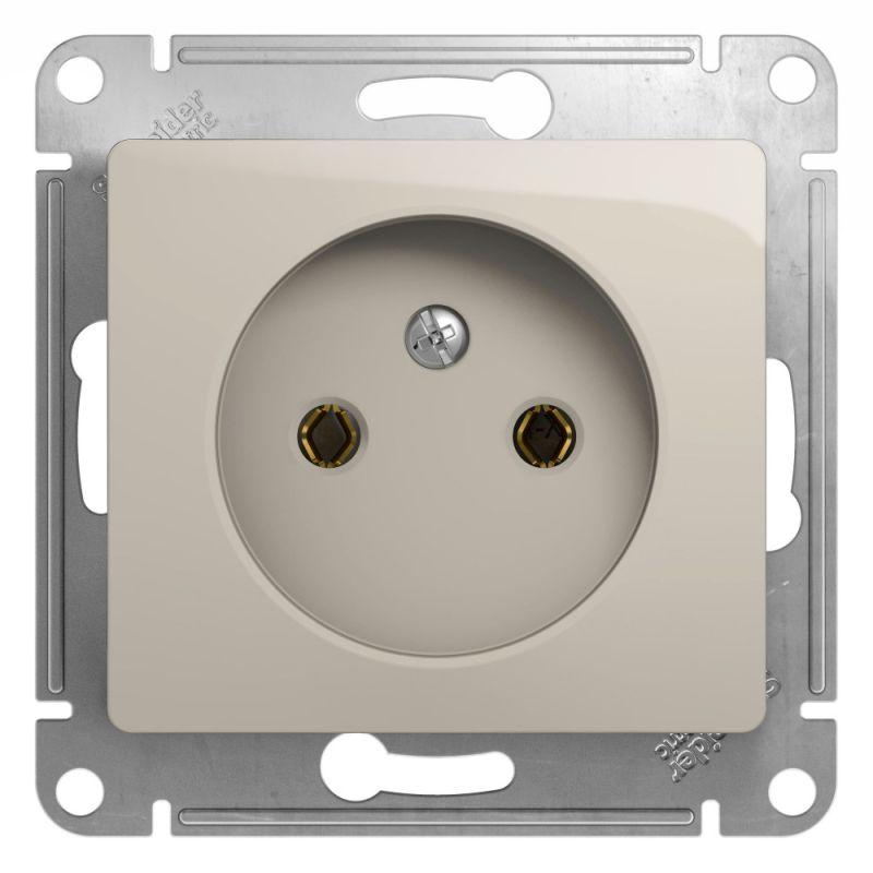 розетка 1-м сп glossa 16а ip20 250в без заземл. механизм молочн. se gsl000941 от BTSprom.by