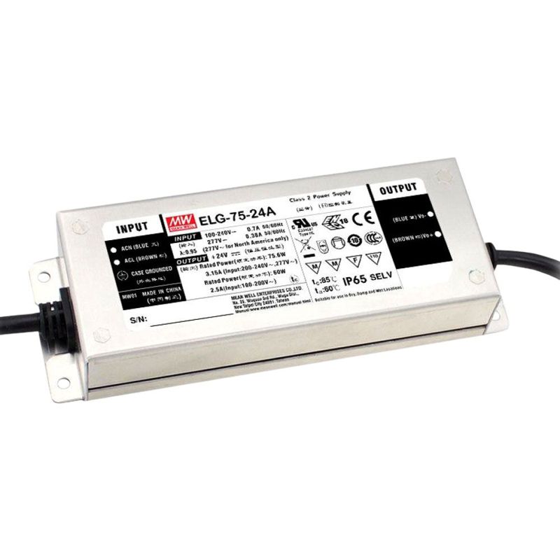блок питания meanwell elg-75-24а ledel y0000037232 от BTSprom.by